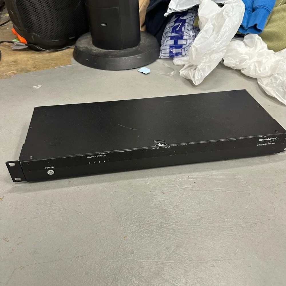 BINARY B120 HDMATRIX 4x4 HDMI Matrix Switcher 4K 4 Input 4 Output Rack Mountable